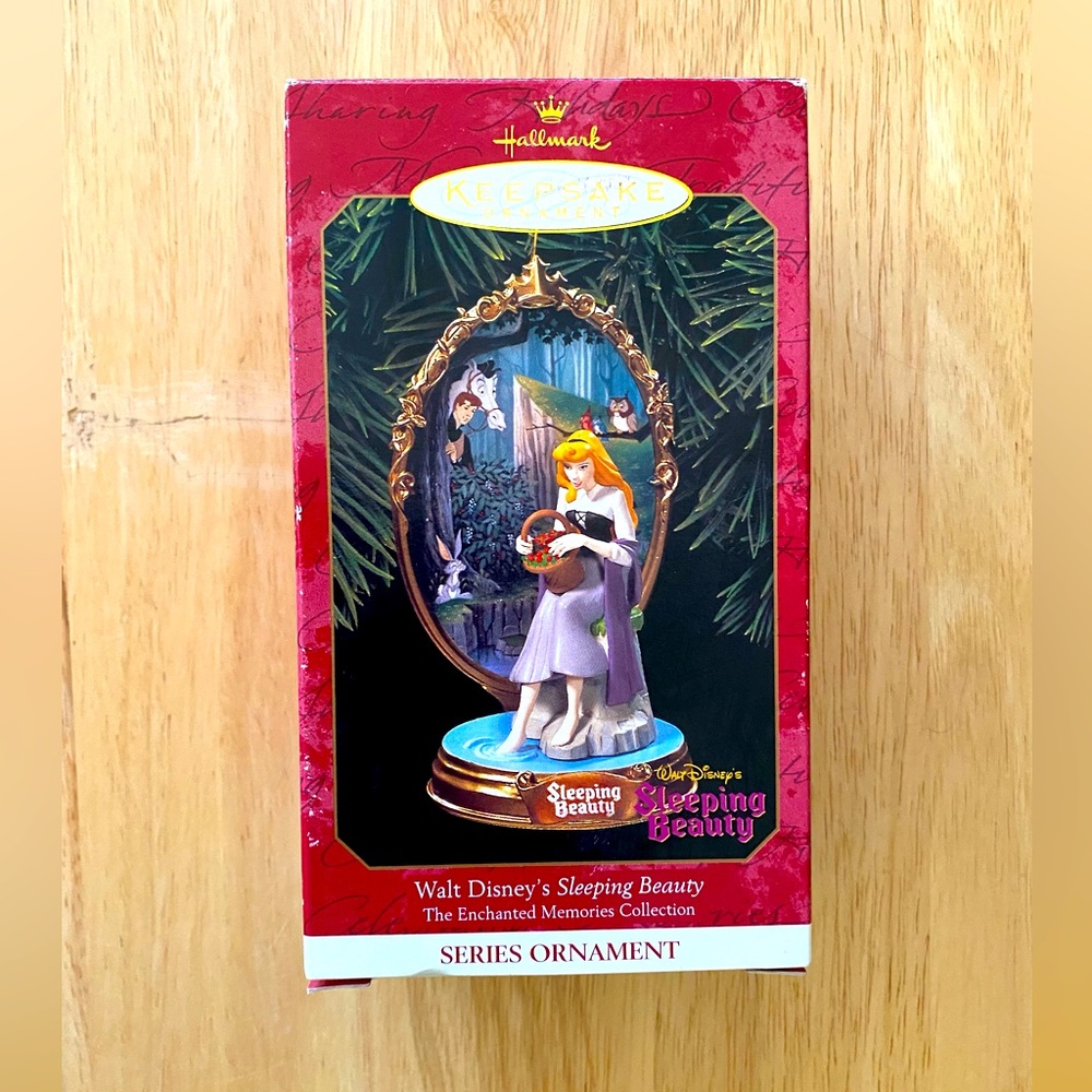 Hallmark Keepsake Sleeping Beauty Ornament - Red and Purple